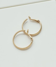 シャープ ライン ミドル フープ イヤリング