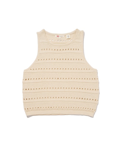 Levi's(リーバイス)の「Levi's/リーバイス SUPERBLOOM ノースリーブトップス ベージュ WHITE SWAN(ニット/セーター・レディース・ホワイト・S/M/XS)」の3枚目の写真