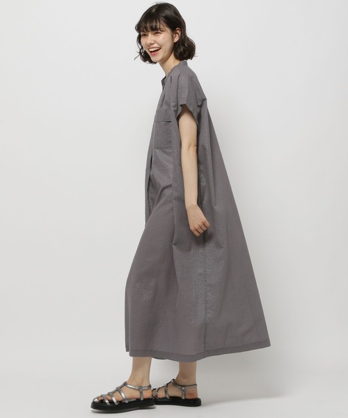 niko and...(ニコアンド)の「キラキラリップストップワンピース(ワンピース・レディース・ライトグレー/イエロー/チャコール・FREE)」の4枚目の写真