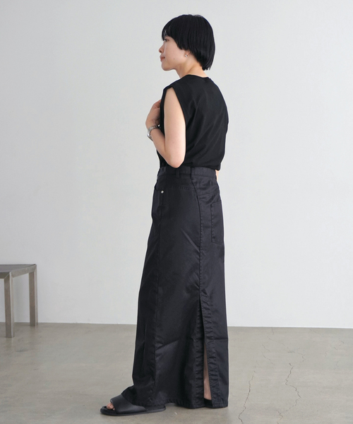 AP STUDIO（エーピーストゥディオ）の「プレーンノースリーブティ（Tシャツ/カットソー・レディース・ホワイト/ブラック・FREE）」の15枚目の写真