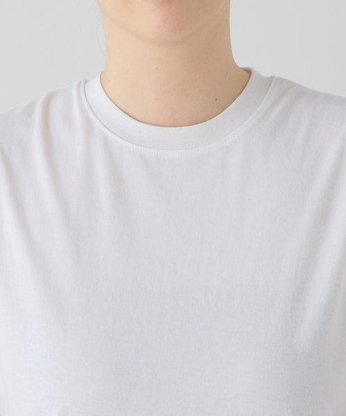 AP STUDIO（エーピーストゥディオ）の「プレーンノースリーブティ（Tシャツ/カットソー・レディース・ホワイト/ブラック・FREE）」の22枚目の写真