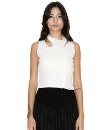 【SETSETSET】SLEEVELESS TIE NECK / 【セットセットセット】タイタンクトップ