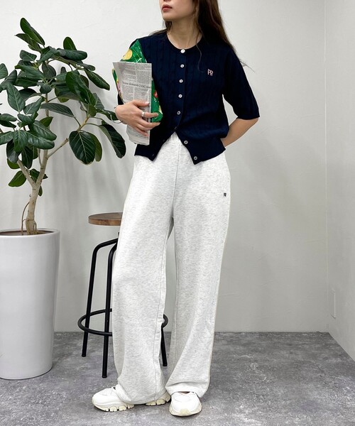 fredy emue（フレディエミュ）の「イージーワイドスウェットパンツ（スウェットパンツ・レディース・グレー/チャコールグレー/ライトグレー・38）」の8枚目の写真