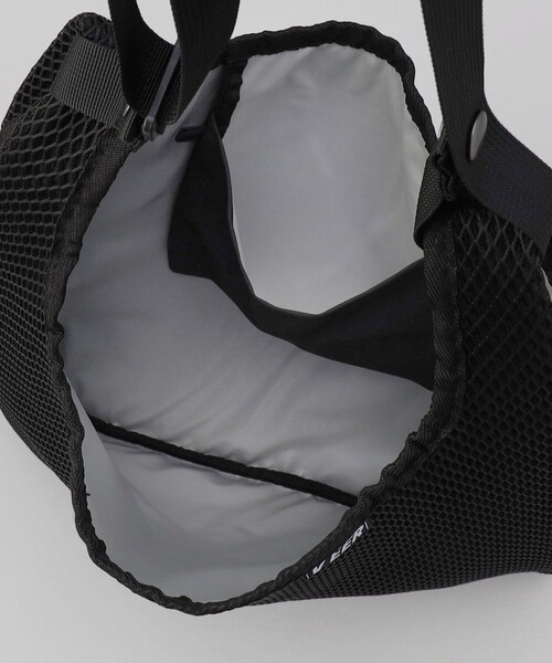 KiU(キウ)の「KiU/キウ FULL REFLECTOR MESH TOTE BAG/フルリフレクターメッシュトートバッグ(トートバッグ・メンズ・グレー/ブラック・ONE SIZE)」の19枚目の写真