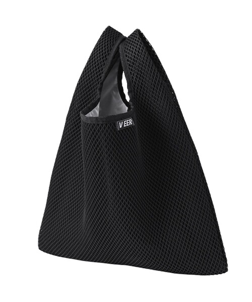 KiU(キウ)の「KiU/キウ FULL REFLECTOR MESH TOTE BAG/フルリフレクターメッシュトートバッグ(トートバッグ・メンズ・グレー/ブラック・ONE SIZE)」の15枚目の写真
