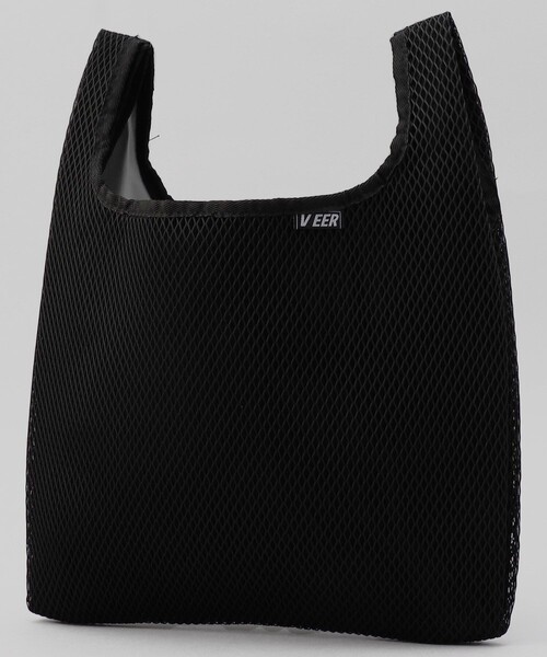 KiU(キウ)の「KiU/キウ FULL REFLECTOR MESH TOTE BAG/フルリフレクターメッシュトートバッグ(トートバッグ・メンズ・グレー/ブラック・ONE SIZE)」の6枚目の写真