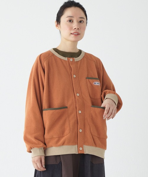KRIFF MAYER Lady's Collection（クリフメイヤーレディースコレクション）の「ブークレカーデ（カーディガン/ボレロ・レディース・レンガ/カラフル/サンドベージュ/ブラック/カーキ・MEDIUM/LARGE）」の4枚目の写真