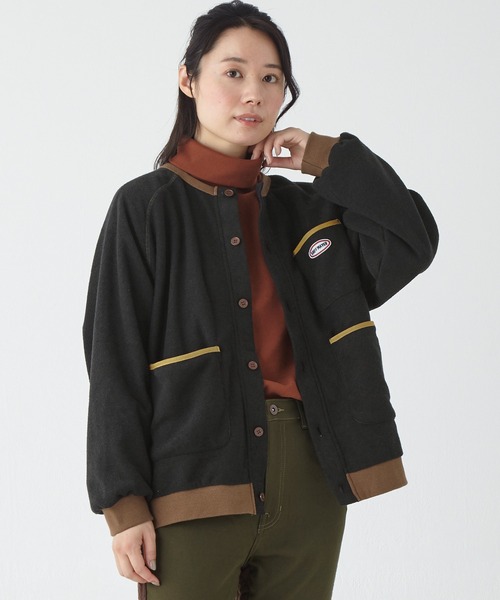 KRIFF MAYER Lady's Collection（クリフメイヤーレディースコレクション）の「ブークレカーデ（カーディガン/ボレロ・レディース・レンガ/カラフル/サンドベージュ/ブラック/カーキ・MEDIUM/LARGE）」の2枚目の写真