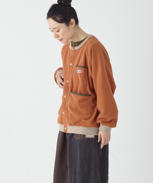 KRIFF MAYER Lady's Collection（クリフメイヤーレディースコレクション）の「ブークレカーデ（カーディガン/ボレロ・レディース・レンガ/カラフル/サンドベージュ/ブラック/カーキ・MEDIUM/LARGE）」の10枚目の写真