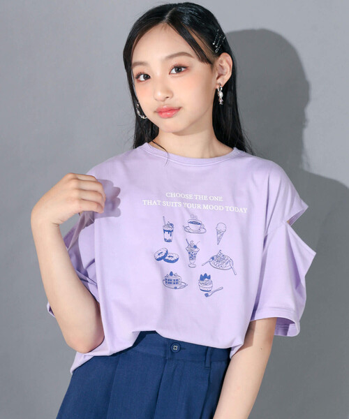 ホワイト Tシャツ カレッジプリントTシャツ メンズ(M ホワイト): トップス｜Right