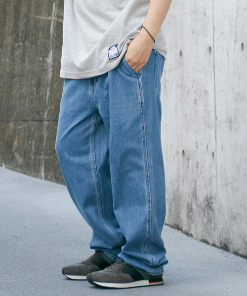 VENCEEXCHANGE(ヴァンスエクスチェンジ)の「ワンタックルーズデニムパンツ(デニムパンツ・メンズ・チャコール/ブラック/ブルー・LL/M/L)」の6枚目の写真