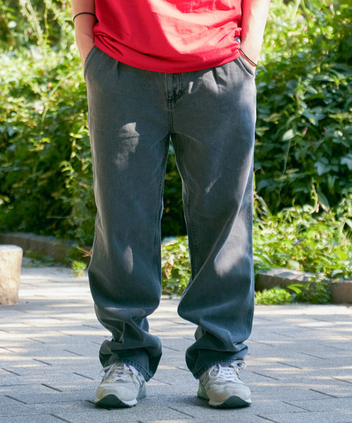 VENCEEXCHANGE(ヴァンスエクスチェンジ)の「ワンタックルーズデニムパンツ(デニムパンツ・メンズ・チャコール/ブラック/ブルー・LL/M/L)」の19枚目の写真