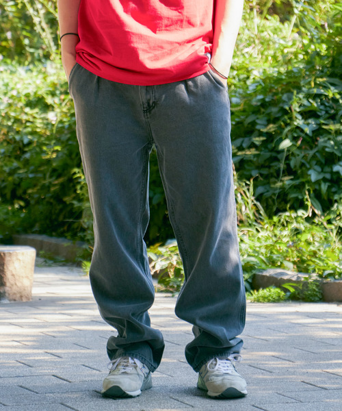 VENCEEXCHANGE(ヴァンスエクスチェンジ)の「ワンタックルーズデニムパンツ(デニムパンツ・メンズ・チャコール/ブラック/ブルー・LL/M/L)」の20枚目の写真