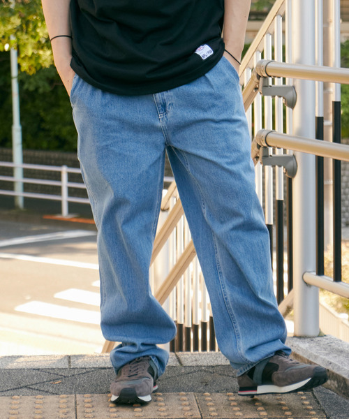 VENCEEXCHANGE(ヴァンスエクスチェンジ)の「ワンタックルーズデニムパンツ(デニムパンツ・メンズ・チャコール/ブラック/ブルー・LL/M/L)」の7枚目の写真