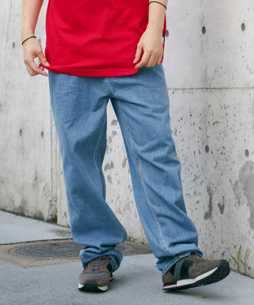 VENCEEXCHANGE(ヴァンスエクスチェンジ)の「ワンタックルーズデニムパンツ(デニムパンツ・メンズ・チャコール/ブラック/ブルー・LL/M/L)」の8枚目の写真