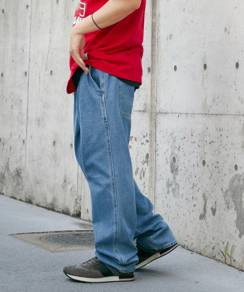 VENCEEXCHANGE(ヴァンスエクスチェンジ)の「ワンタックルーズデニムパンツ(デニムパンツ・メンズ・チャコール/ブラック/ブルー・LL/M/L)」の10枚目の写真