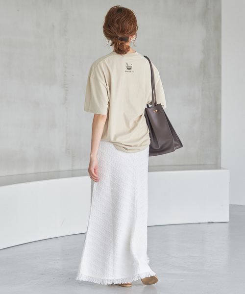 Spick & Span（スピックアンドスパン）の「Asian Graphic TEE（Tシャツ/カットソー・レディース・ホワイト/グリーン/ベージュ・FREE）」の15枚目の写真