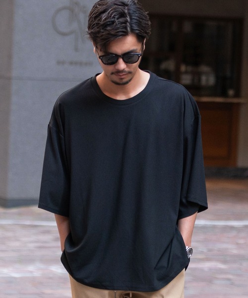 SILVER BULLET(シルバーバレット)の「『CavariA/キャバリア』クルーネック オーバーサイズTEE 半袖(Tシャツ/カットソー・メンズ・ミント/ブルー/グレー/ベージュ/ブラック/ホワイト・L/M)」の11枚目の写真