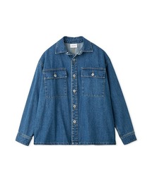 emmi リサイクルコットンオーバーサイズデニムジャケット emmi（エミ）の「リサイクルコットンオーバーサイズデニム