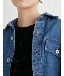 emmi リサイクルコットンオーバーサイズデニムジャケット emmi（エミ）の「リサイクルコットンオーバーサイズデニム