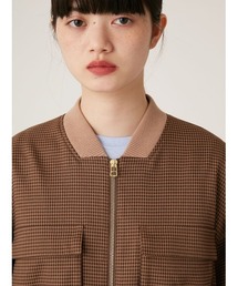LILY BROWN クロップドブルゾン ネイビー LILY BROWN（リリーブラウン）の「クロップドブルゾン（ブルゾン
