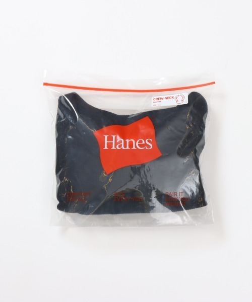 HANES(ヘインズ)の「【HANES/ヘインズ】クルーネック ワッフル(Tシャツ/カットソー・レディース・ブラック/オフホワイト・FREE)」の7枚目の写真