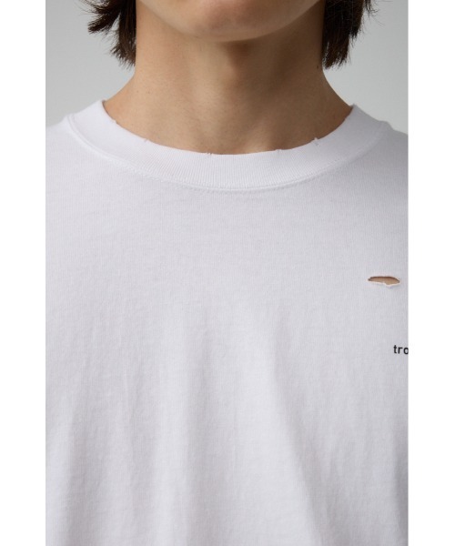AZUL by moussy（アズールバイマウジー）の「ピグメントダメージTシャツ（Tシャツ/カットソー・メンズ・レッド/ブラック/オフホワイト/ブルー・FREE）」の11枚目の写真
