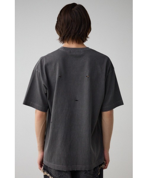 AZUL by moussy（アズールバイマウジー）の「ピグメントダメージTシャツ（Tシャツ/カットソー・メンズ・レッド/ブラック/オフホワイト/ブルー・FREE）」の20枚目の写真