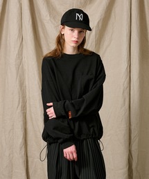 OVERSIZED DRAW CORD LONG TEE / オーバーサイズドローコードロンT