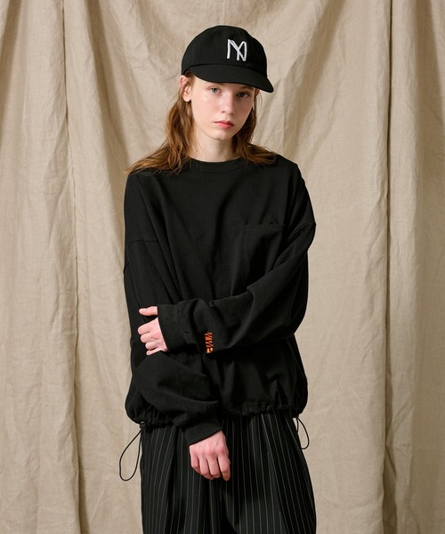 OVERSIZED DRAW CORD LONG TEE / オーバーサイズドローコード