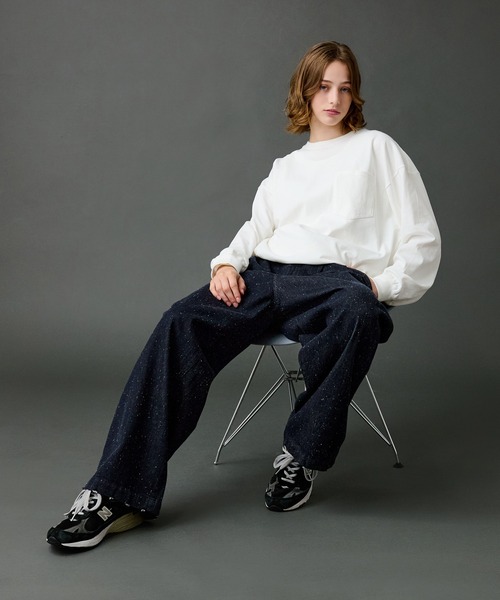 WETTEMPT（ウィテンプト）の「OVERSIZED DRAW CORD LONG TEE / オーバーサイズドローコードロンT（Tシャツ/カットソー・メンズ・ブラック系その他/ホワイト系その他/グレー系その他/ネイビー系/ネイビー/ブラック/オフホワイト/杢グレー・SMALL/MEDIUM/LARGE）」の11枚目の写真