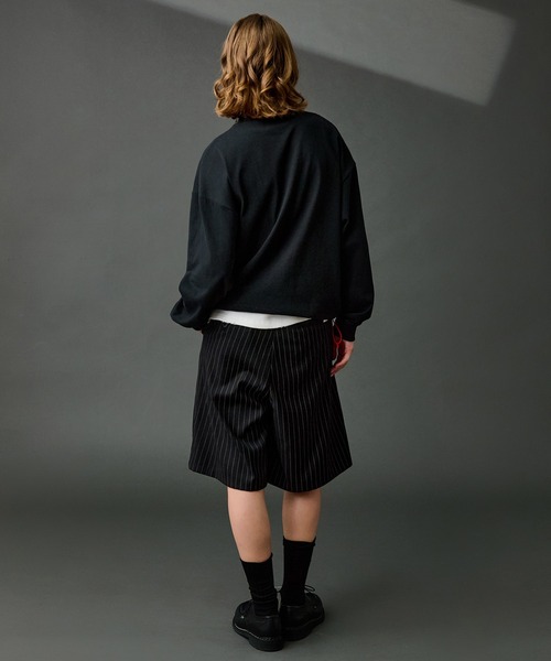 WETTEMPT（ウィテンプト）の「OVERSIZED DRAW CORD LONG TEE / オーバーサイズドローコードロンT（Tシャツ/カットソー・メンズ・ブラック系その他/ホワイト系その他/グレー系その他/ネイビー系/ネイビー/ブラック/オフホワイト/杢グレー・SMALL/MEDIUM/LARGE）」の21枚目の写真