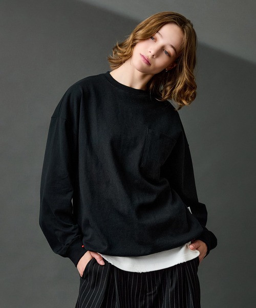 see see ドローコード付き ロングTシャツ　L see see ドローコード付き ロングTシャツ L see see ドロー