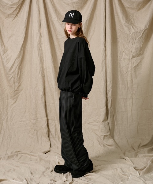 OVERSIZED DRAW CORD LONG TEE / オーバーサイズドローコード