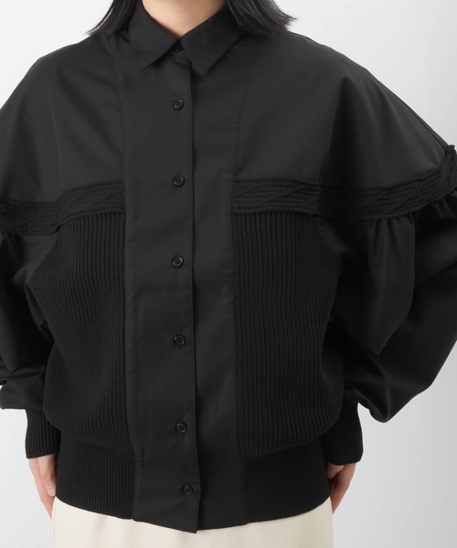 LUCA/LADY LUCK LUCA（ルカ/レディラックルカ）の「LC/LLL ニットドッキングドルマンシャツ（シャツ/ブラウス・レディース・ピンク/グレイッシュベージュ/ブラック・FREE）」の21枚目の写真