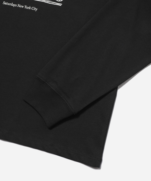 Saturdays NYC（サタデーズ ニューヨークシティ ）の「Cafe Standard Ls Tee（Tシャツ/カットソー・メンズ・オフホワイト/ブラック/レッド・X-SMALL/L/XL/S/M）」の6枚目の写真