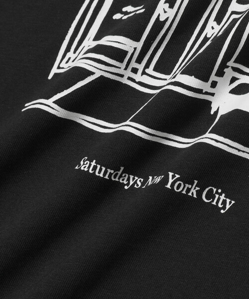 Saturdays NYC（サタデーズ ニューヨークシティ ）の「Cafe Standard Ls Tee（Tシャツ/カットソー・メンズ・オフホワイト/ブラック/レッド・X-SMALL/L/XL/S/M）」の7枚目の写真