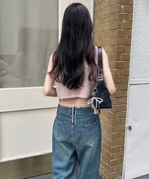 《Delfy》バックリボンニットベスト