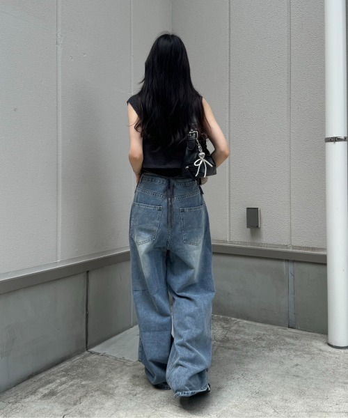 nemne store(ネンネストア)の「《Delfy》バックリボンニットベスト(ベスト・レディース・ベージュ/チャコール/ピンク/ブラウン・フリー)」の17枚目の写真