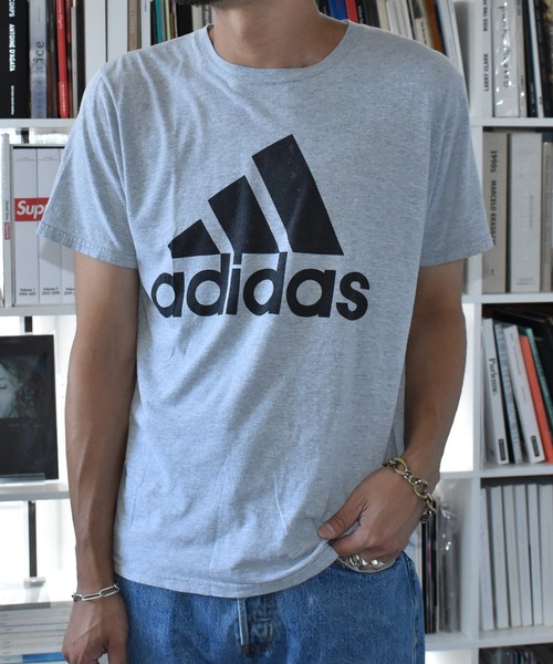 adidas - 00s adidasパフォーマンスロゴビッグプリントゲームシャツ古着アディダス 467a05d30c084843c6ad9f9ede995f