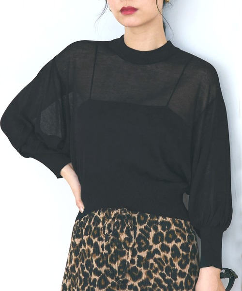 coca（coca）（コカ）の「【WEB限定セール】バルーン袖シアーニット（Tシャツ/カットソー・レディース・ブラック/ピンク系その他/その他1/ホワイト・M/L）」の19枚目の写真