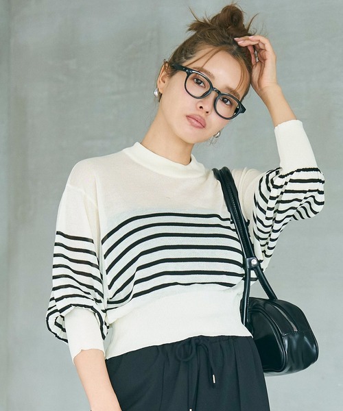coca（coca）（コカ）の「【WEB限定セール】バルーン袖シアーニット（Tシャツ/カットソー・レディース・ブラック/ピンク系その他/その他1/ホワイト・M/L）」の11枚目の写真