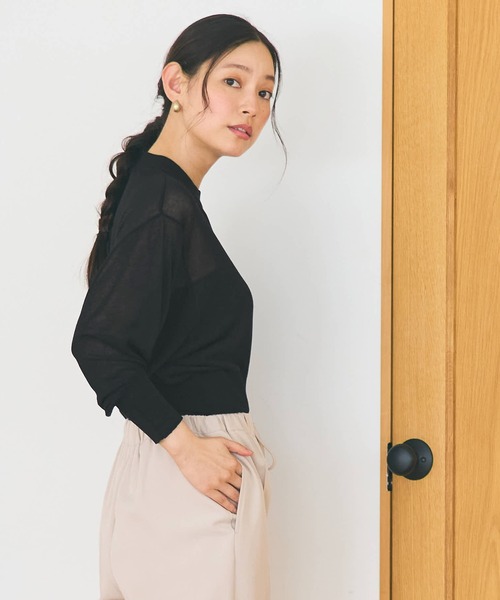 coca（coca）（コカ）の「【WEB限定セール】バルーン袖シアーニット（Tシャツ/カットソー・レディース・ブラック/ピンク系その他/その他1/ホワイト・M/L）」の18枚目の写真