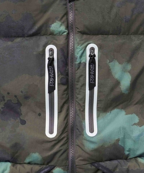 and wander（アンドワンダー）の「【Gramicci×and wander】DOWN JACKET(MENS) | ダウンジャケット（ダウンジャケット/コート・メンズ・オレンジ/カモフラージュ/ブラック・S/M/L/XL）」の15枚目の写真