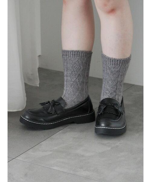 ehka sopo(エヘカソポ)の「リボンタッセルローファー(その他シューズ・レディース・ボルドー/ブラウン/ブラック・M/L)」の8枚目の写真