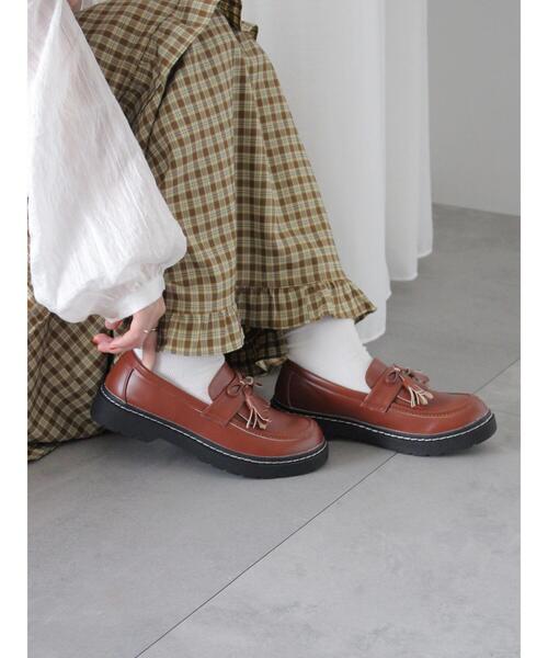 ehka sopo(エヘカソポ)の「リボンタッセルローファー(その他シューズ・レディース・ボルドー/ブラウン/ブラック・M/L)」の17枚目の写真