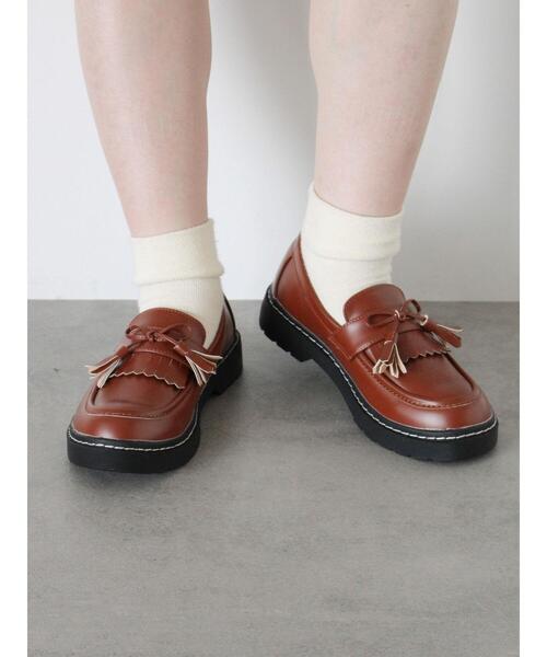 ehka sopo(エヘカソポ)の「リボンタッセルローファー(その他シューズ・レディース・ボルドー/ブラウン/ブラック・M/L)」の18枚目の写真