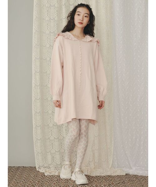 merry jenny 新品 ブラック エアリーセーラーカラーワンピース merry jenny エアリーセーラーカラーワンピース （BLK
