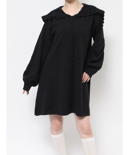【最終価格】merryjenny ワンピース　フリーサイズ flower paintワンピース[品番：MKSW0058757]｜merry jenny