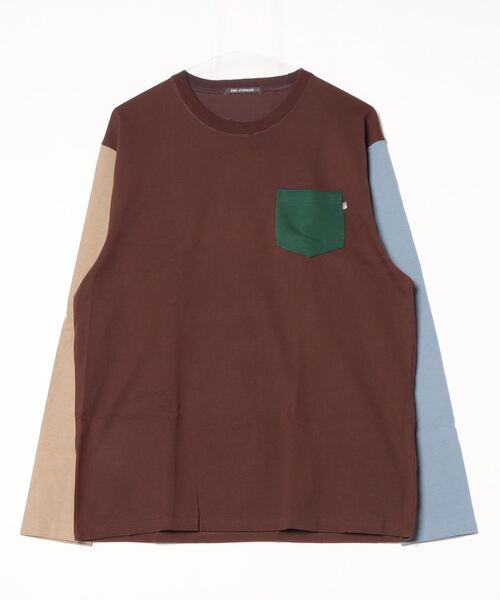 FUNALIVE(ファンアライブ)の「US cotton pockets long sleeve Tee / USコットン ポケット付きロングTシャツ(Tシャツ/カットソー・メンズ・ベージュ/ネイビー/チャコール/グリーン/オフホワイト/杢グレー/ブルー/ブラック/ブラウン系1/ピンク/ベージュ系1/ネイビー系1/ブラック系1/ブラウン・M/L/XL)」の7枚目の写真